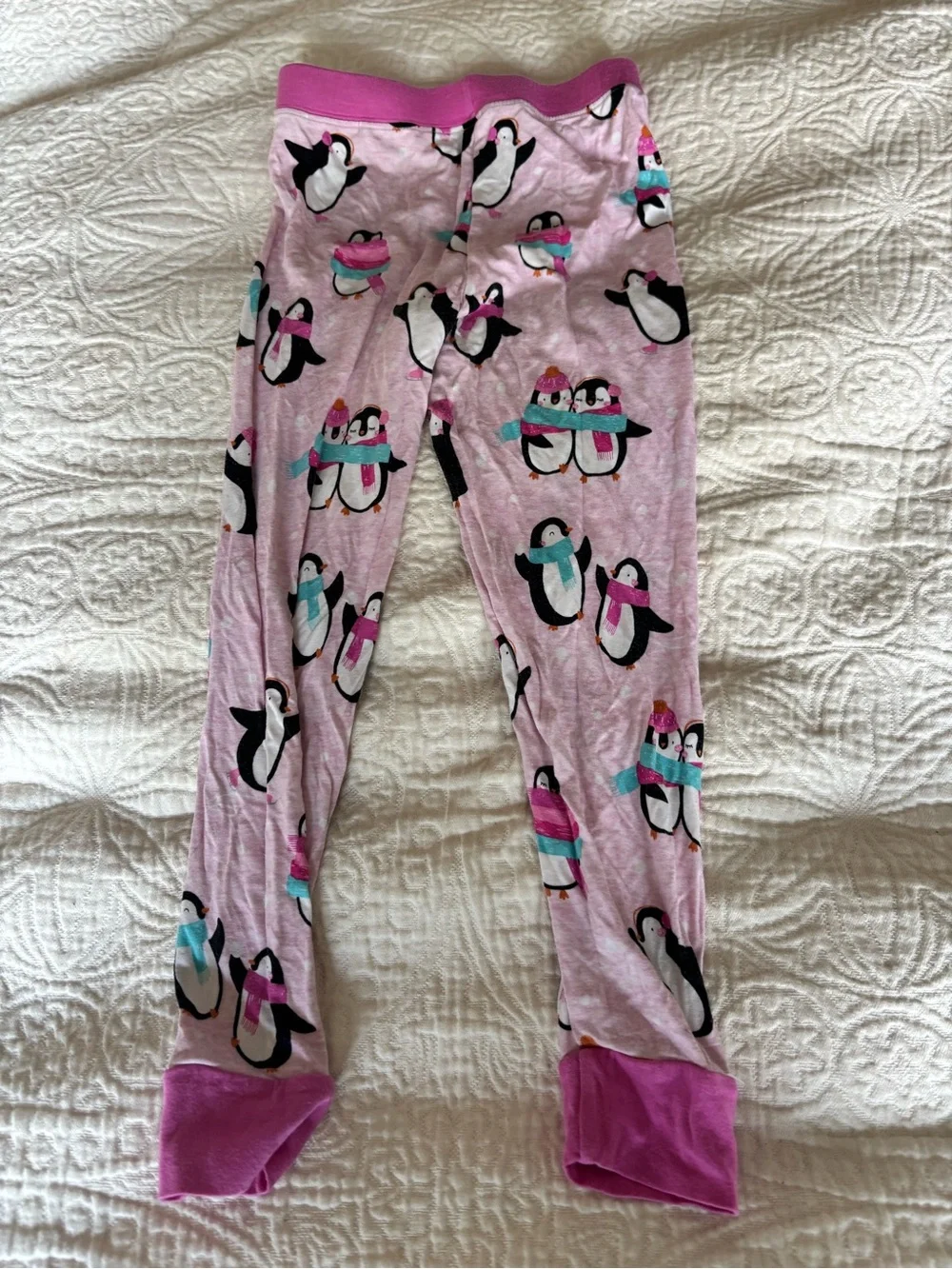 Little Sleepies Pink Penguin two piece pajama set